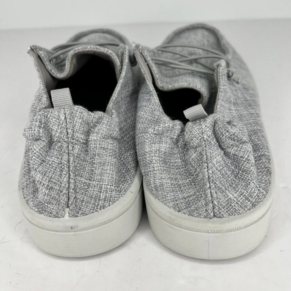 Solemates Mens Gray Lightweight Comfort Low Top Canvas Size 10 Slip On Shoes
